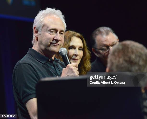 Actor Brent Spiner on the 'Star Trek: The Next Generation' panel on day 2 of Silicon Valley Comic Con 2017 held at San Jose Convention Center on...