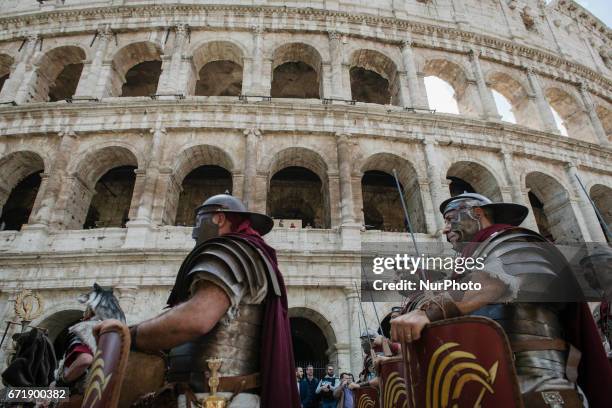 Historical parade for the celebrations of the 2770th anniversary of the foundation of Rome. Rome, April 23rd, 2017.