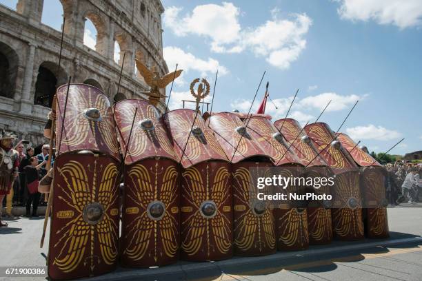 Historical parade for the celebrations of the 2770th anniversary of the foundation of Rome. Rome, April 23rd, 2017.