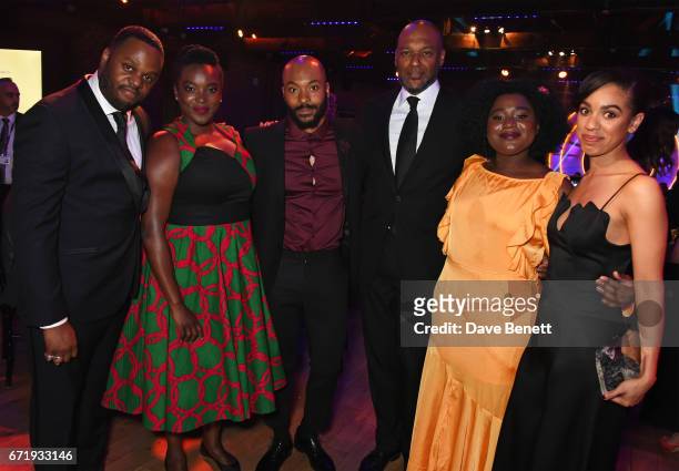 Javone Prince, Wunmi Mosaku, Arinze Kene, Colin Salmon, Susan Wokoma and Pearl Mackie attend the British Academy Television Craft Awards at The...