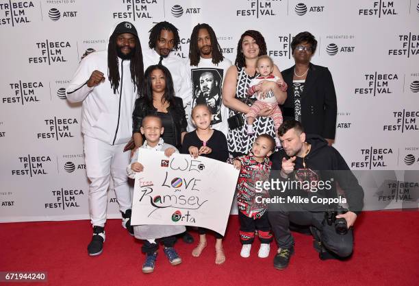 The cast and crew of 'Copwatch' attends the 'Copwatch' Premiere during the 2017 Tribeca Film Festival at Cinepolis Chelsea on April 23, 2017 in New...