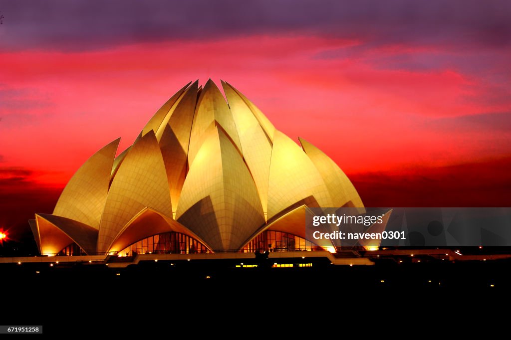 Templo de Lótus em Nova Delhi