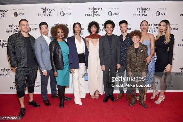 The cast and crew of 'Saturday Church' attend the 'Saturday Church' Premiere during the 2017 Tribeca Film Festival at Cinepolis Chelsea on April 23,...