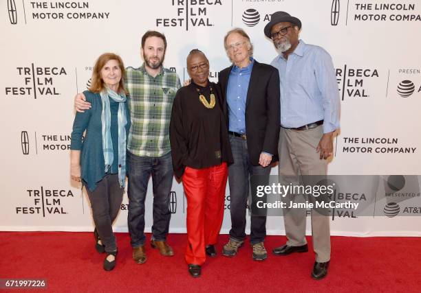 Bonnie Friedman, Reuben Atlas, Bertha Lewis, John Atlas and Sam Pollard attend the 'ACORN and the Firestorm' Premiere during the 2017 Tribeca Film...