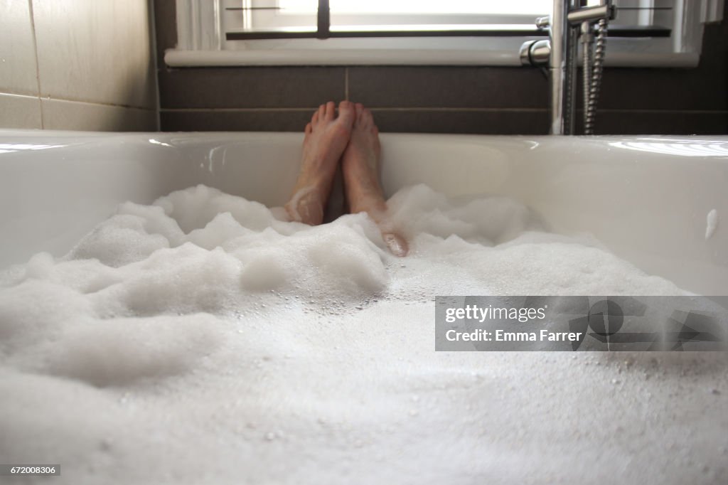 Point Of View - Person Having Bath