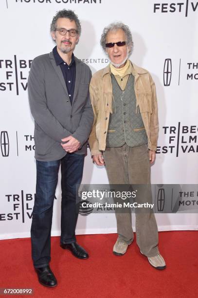 Actor John Turturro and Frank Serpico attend the 'Frank Serpico' Premiere during the 2017 Tribeca Film Festival at Cinepolis Chelsea on April 23,...