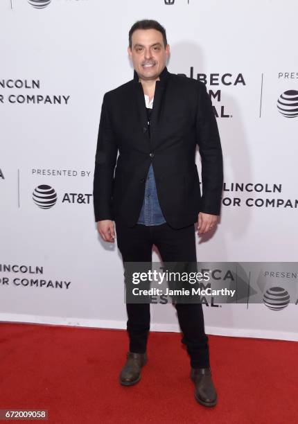 Director Antonino D'Ambrosio attends the 'Frank Serpico' Premiere during the 2017 Tribeca Film Festival at Cinepolis Chelsea on April 23, 2017 in New...