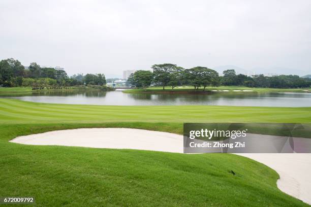 General view of the golf course during the final round of the Shenzhen International at Genzon Golf Club on April 23, 2017 in Shenzhen, China.