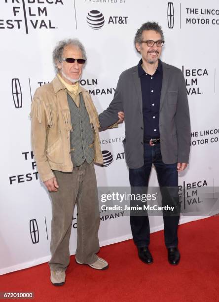 Frank Serpico and actor John Turturro attend the 'Frank Serpico' Premiere during the 2017 Tribeca Film Festival at Cinepolis Chelsea on April 23,...