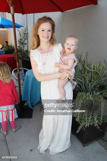 Kimberly Brook and Emilia Van Der Beek attend Safe Kids Day 2017 at Smashbox Studios on April 23, 2017 in Culver City, California.