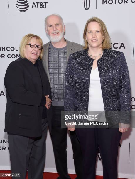 Producers Silvija Devine, Brian Devine Sr., and Brooke Devine attend the 'Frank Serpico' Premiere during the 2017 Tribeca Film Festival at Cinepolis...