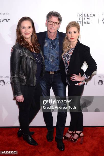 Ashleigh Bell, director Derik Murray and Kate Ledger attend the "I Am Heath Ledger" premiere during the 2017 Tribeca Film Festival at Spring Studios...