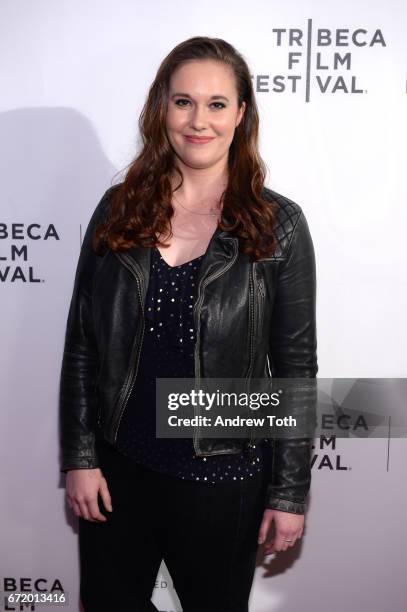 Ashleigh Bell attends the "I Am Heath Ledger" premiere during the 2017 Tribeca Film Festival at Spring Studios on April 23, 2017 in New York City.