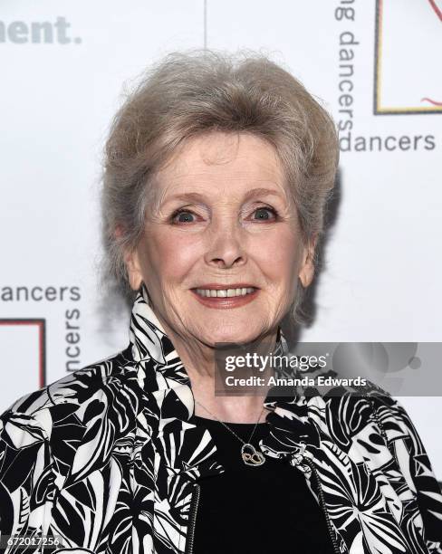 Actress Millicent Martin arrives at the 30th Annual Gypsy Awards Luncheon at The Beverly Hilton Hotel on April 23, 2017 in Beverly Hills, California.