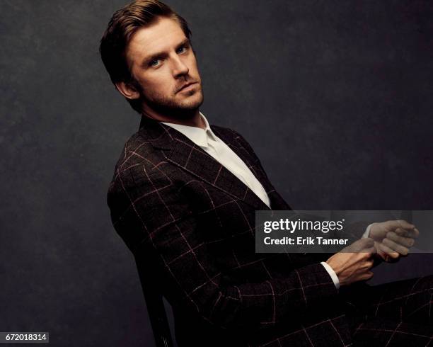 Actor Dan Stevens from 'Permission' pose at the 2017 Tribeca Film Festival portrait studio on April 22, 2017 in New York City.