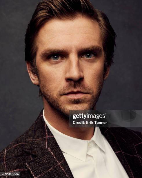 Actor Dan Stevens from 'Permission' pose at the 2017 Tribeca Film Festival portrait studio on April 22, 2017 in New York City.