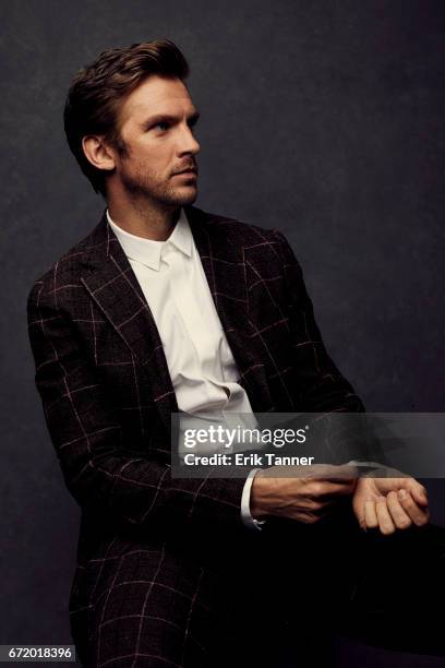 Actor Dan Stevens from 'Permission' pose at the 2017 Tribeca Film Festival portrait studio on April 22, 2017 in New York City.