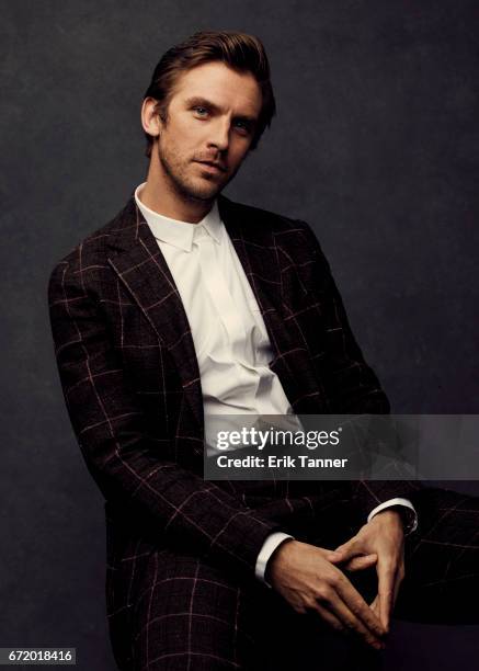 Actor Dan Stevens from 'Permission' pose at the 2017 Tribeca Film Festival portrait studio on April 22, 2017 in New York City.