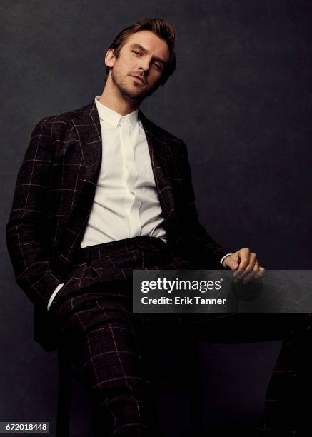 Actor Dan Stevens from 'Permission' pose at the 2017 Tribeca Film Festival portrait studio on April 22, 2017 in New York City.