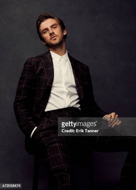 Actor Dan Stevens from 'Permission' pose at the 2017 Tribeca Film Festival portrait studio on April 22, 2017 in New York City.