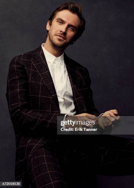 Actor Dan Stevens from 'Permission' pose at the 2017 Tribeca Film Festival portrait studio on April 22, 2017 in New York City.