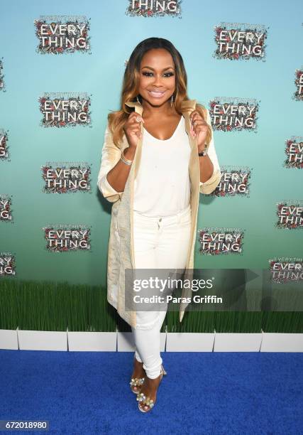 Television personality Phaedra Parks attends "Everything, Everything" Screening and Brunch at W Hotel Atlanta Midtown on April 23, 2017 in Atlanta,...