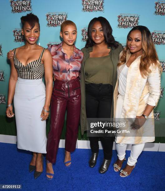 Anika Noni Rose, Amandla Stenberg, Stella Meghie, and Phaedra Parks attend "Everything, Everything" Screening and Brunch at W Hotel Atlanta Midtown...