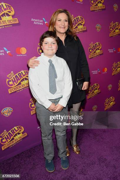 Ulysses McKittrick and actress Ana Gasteyer attend the "Charlie And The Chocolate Factory" Broadway opening night at Lunt-Fontanne Theatre on April...