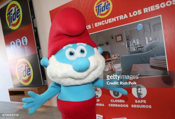 Smurf attends Safe Kids Day 2017 at Smashbox Studios on April 23, 2017 in Culver City, California.