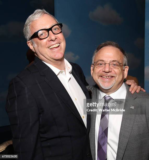 Scott Wittman and Marc Shaiman during the Actors' Equity Gypsy Robe Ceremony honoring Katie Webber for 'Charlie and the Chocolate Factory' at the...
