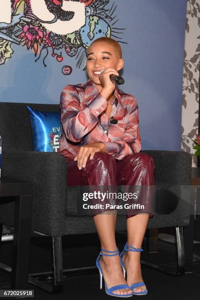 Actress Amandla Stenberg onstage at "Everything, Everything" Screening and Brunch at W Hotel Atlanta Midtown on April 23, 2017 in Atlanta, Georgia.