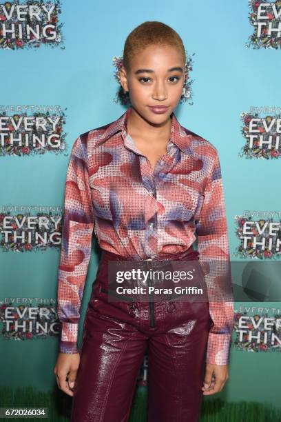 Actress Amandla Stenberg attends "Everything, Everything" Screening and Brunch at W Hotel Atlanta Midtown on April 23, 2017 in Atlanta, Georgia.