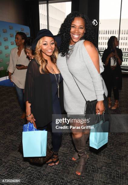 LaTavia Roberson and Nicci Gilbert attend "Everything, Everything" Screening and Brunch at W Hotel Atlanta Midtown on April 23, 2017 in Atlanta,...