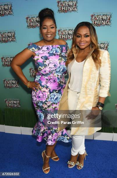 Blogger Tammie Reed and tv personality Phaedra Parks attend "Everything, Everything" Screening and Brunch at W Hotel Atlanta Midtown on April 23,...