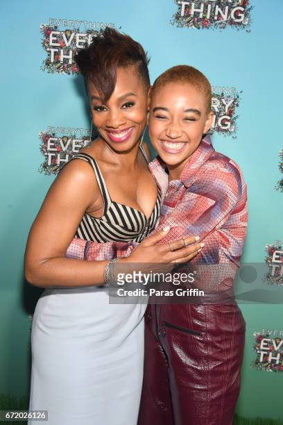 Actress Anika Noni Rose and actress Amandla Stenberg attend "Everything, Everything" Screening and Brunch at W Hotel Atlanta Midtown on April 23,...