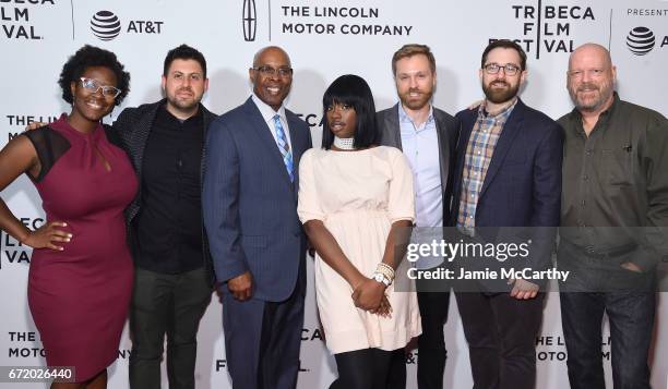 Producer Iyabo Boyd, cinematographer Nicholas Weissman, The Honorable Judge Jimmie M. Edwards, Daje Shelton, directors Jeremy S. Levine, Landon Van...