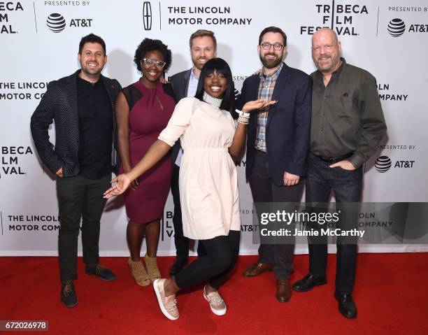 Nicholas Weissman, Iyabo Boyd, Jeremy S. Levine, Daje Shelton, Landon Van Soest and Jeff Truesdell attend "For Ahkeem" Premiere during the 2017...