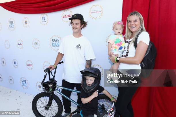 Rider Pat Casey and gusts attend Safe Kids Day 2017 at Smashbox Studios on April 23, 2017 in Culver City, California.