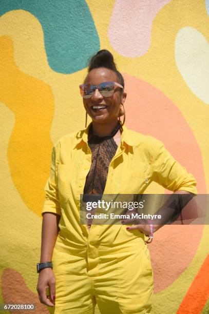 Festivalgoer attends day 3 of the 2017 Coachella Valley Music & Arts Festival at the Empire Polo Club on April 23, 2017 in Indio, California.