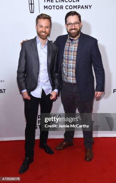 Directors Jeremy S. Levine and Landon Van Soest attend "For Ahkeem" Premiere during the 2017 Tribeca Film Festival at Cinepolis Chelsea on April 23,...