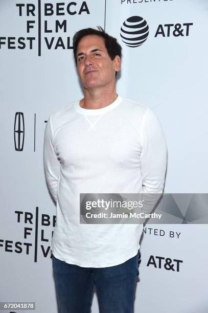 Personality Mark Cuban attends "The Clapper" Premiere during the 2017 Tribeca Film Festival at SVA Theatre on April 23, 2017 in New York City.