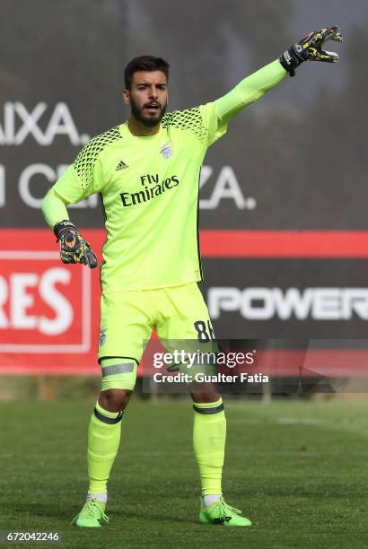 Andre Ferreira of SL Benfica B in action during the Segunda Liga match between SL Benfica B and FC Porto B at Caixa Futebol Campus on April 23, 2017...
