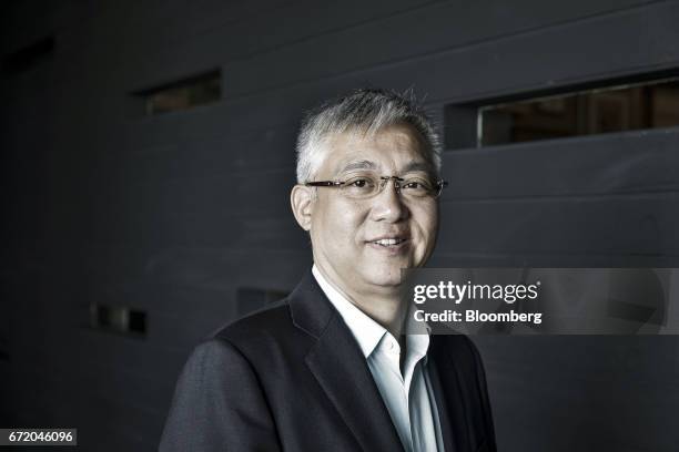 Zhang Yichen, chairman of Citic Capital Holdings Ltd., poses for a photograph following a a Bloomberg Television interview on the sidelines of the...