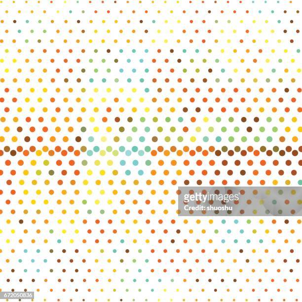 polka dot muster hintergrundfarbe - spotting stock-grafiken, -clipart, -cartoons und -symbole