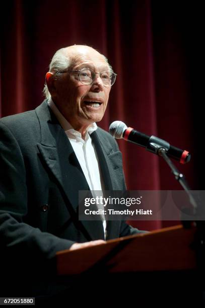Irwin Winkler appears on Day 5 of Ebertfest 2017 on April 23, 2017 in Champaign, Illinois.