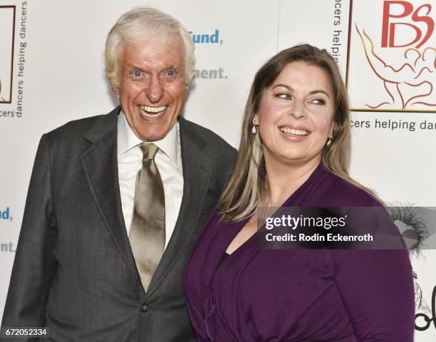 Actor Dick Van Dyke and Arlene Silver attend the 30th Annual Gypsy Awards Luncheon at The Beverly Hilton Hotel on April 23, 2017 in Beverly Hills,...