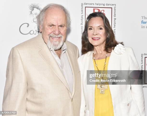 Producer George Schlatter and Jolene Brand attend the 30th Annual Gypsy Awards Luncheon at The Beverly Hilton Hotel on April 23, 2017 in Beverly...