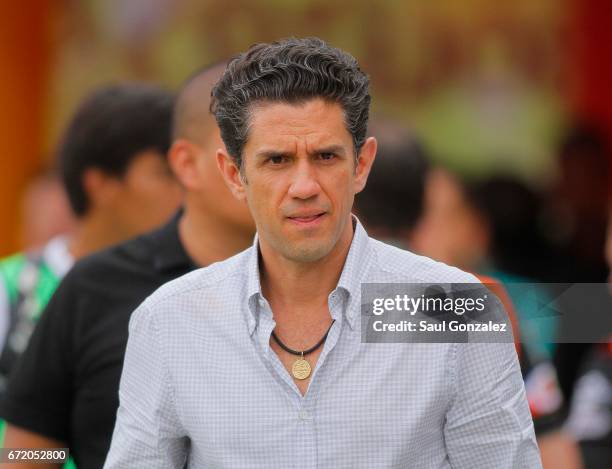 Alejandro Irarragorri, president of Santos Laguna is seen during the match between Santos Laguna and America as part of the Torneo Clausura 2017 Liga...