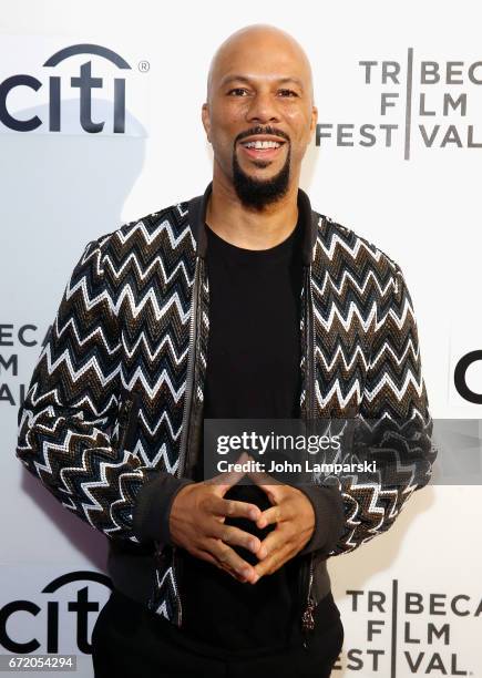 Common attends Tribeca Talks: Storytellers: Common With Nelson George during the 2017 Tribeca Film Festival -at Spring Studios on April 23, 2017 in...