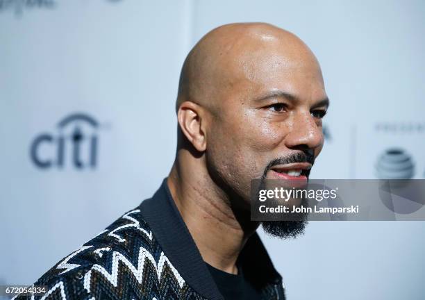 Common attends Tribeca Talks: Storytellers: Common With Nelson George during the 2017 Tribeca Film Festival -at Spring Studios on April 23, 2017 in...